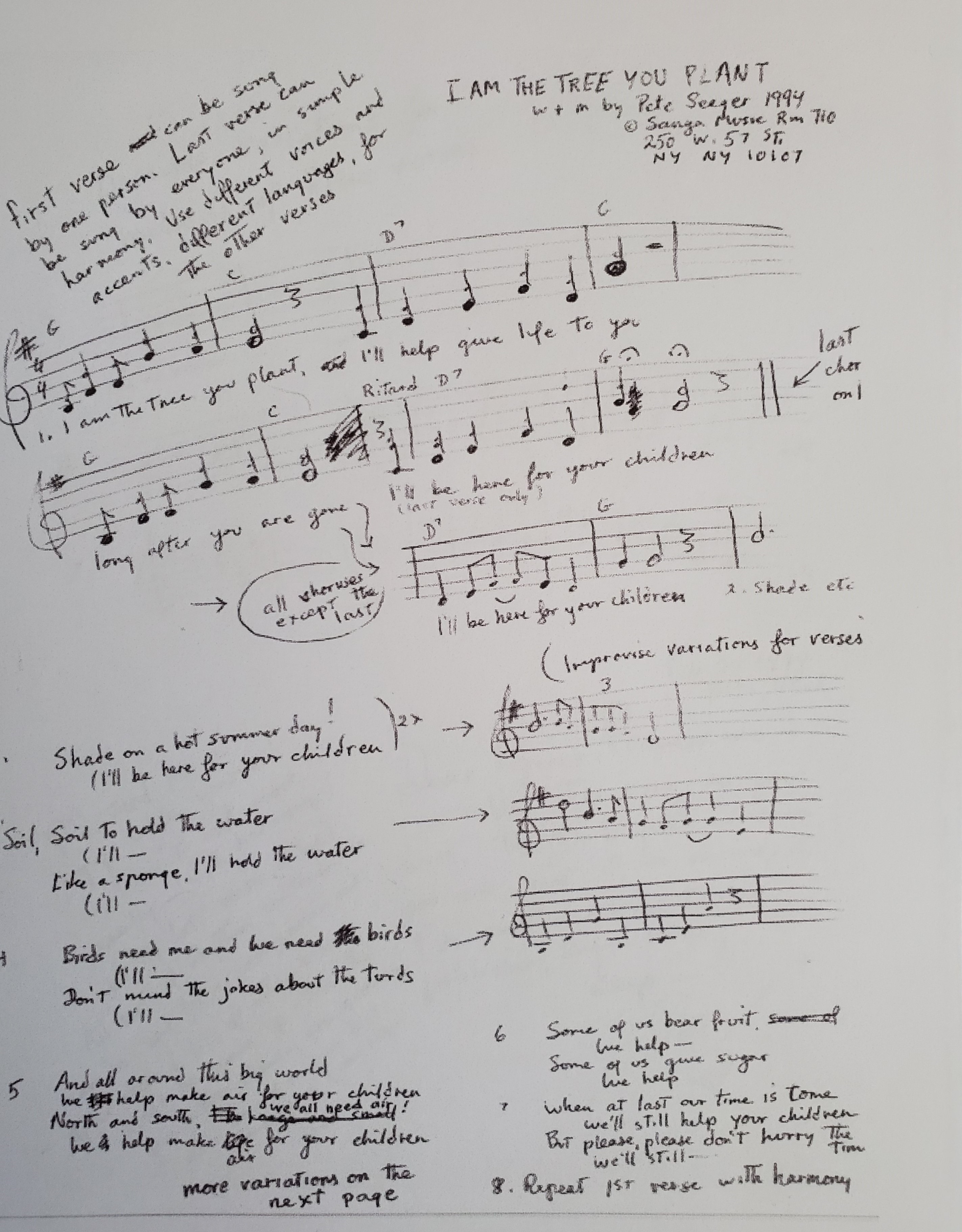 handwritten sheet music